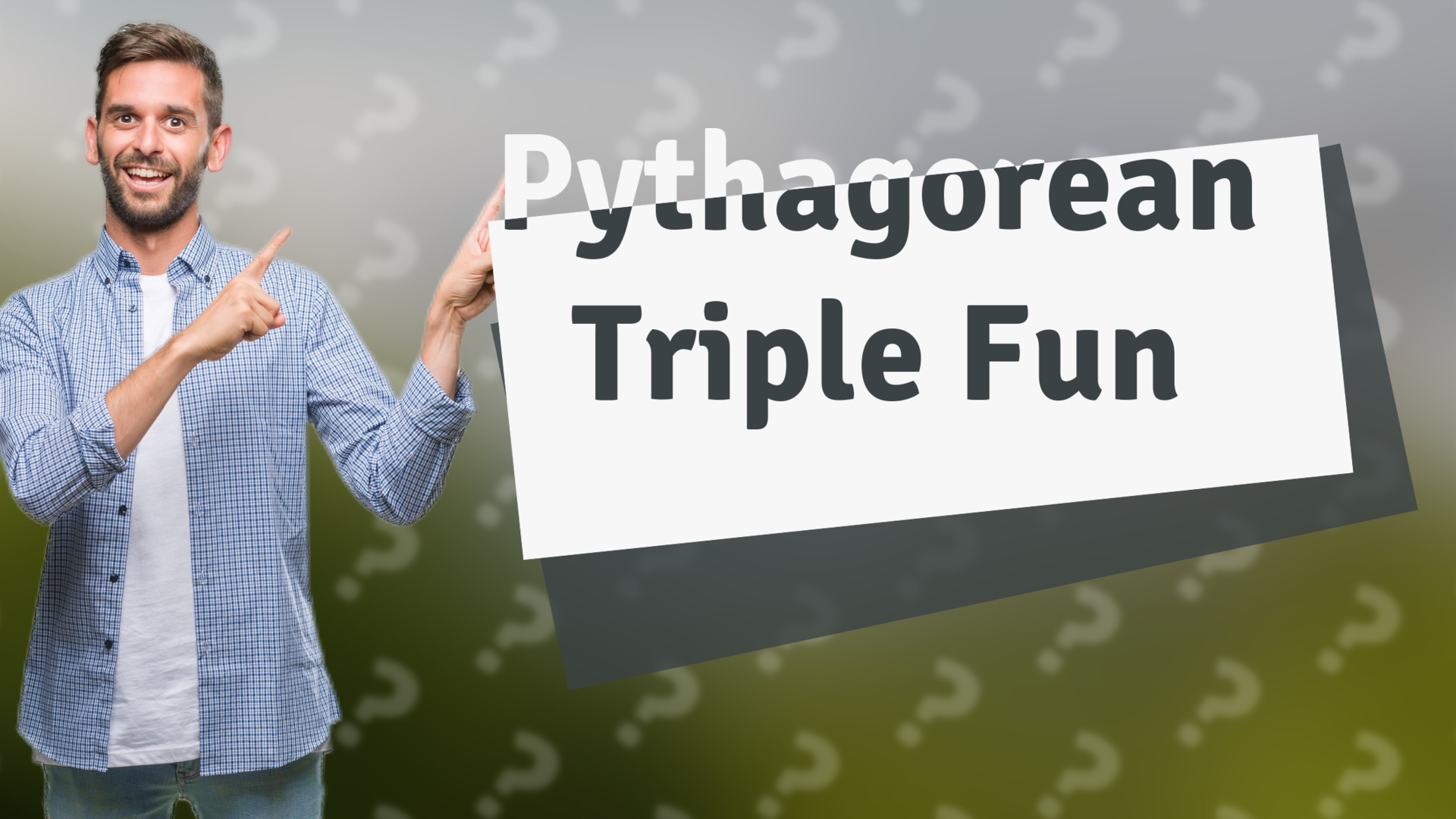 Pythagorean Triple Fun