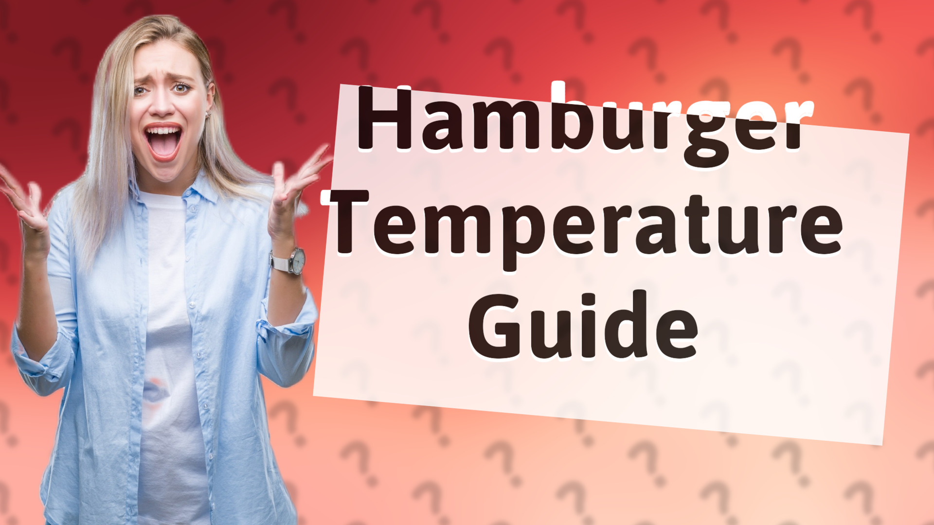 Hamburger Temperature Guide