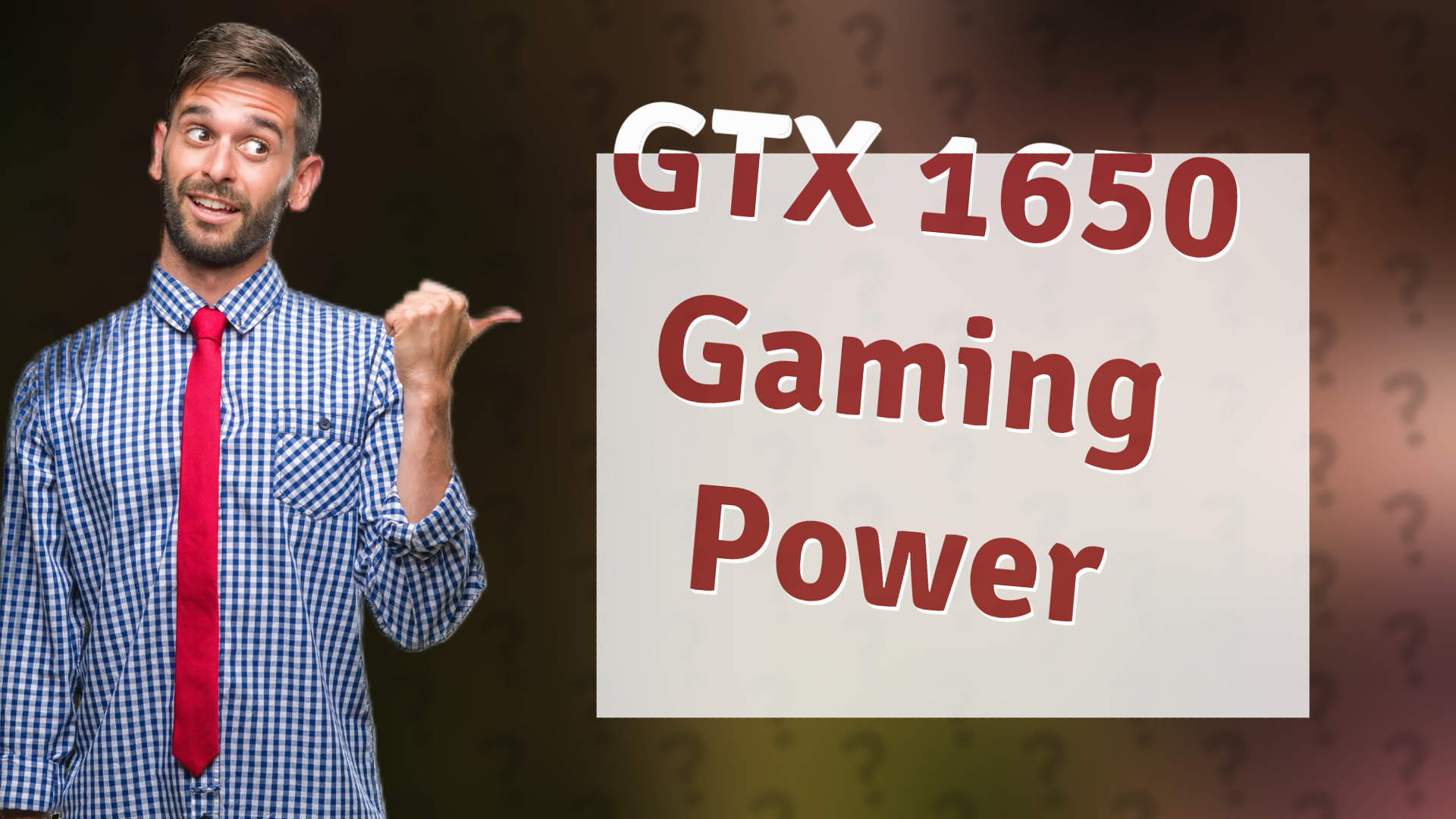 GTX 1650 Gaming Power