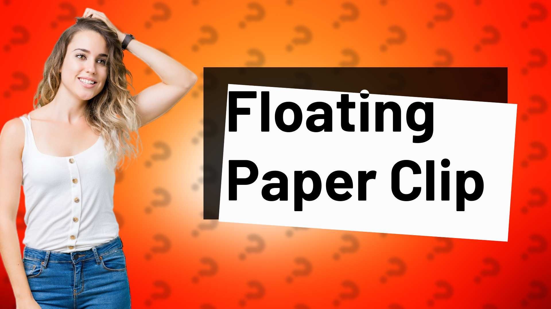 Floating Paper Clip