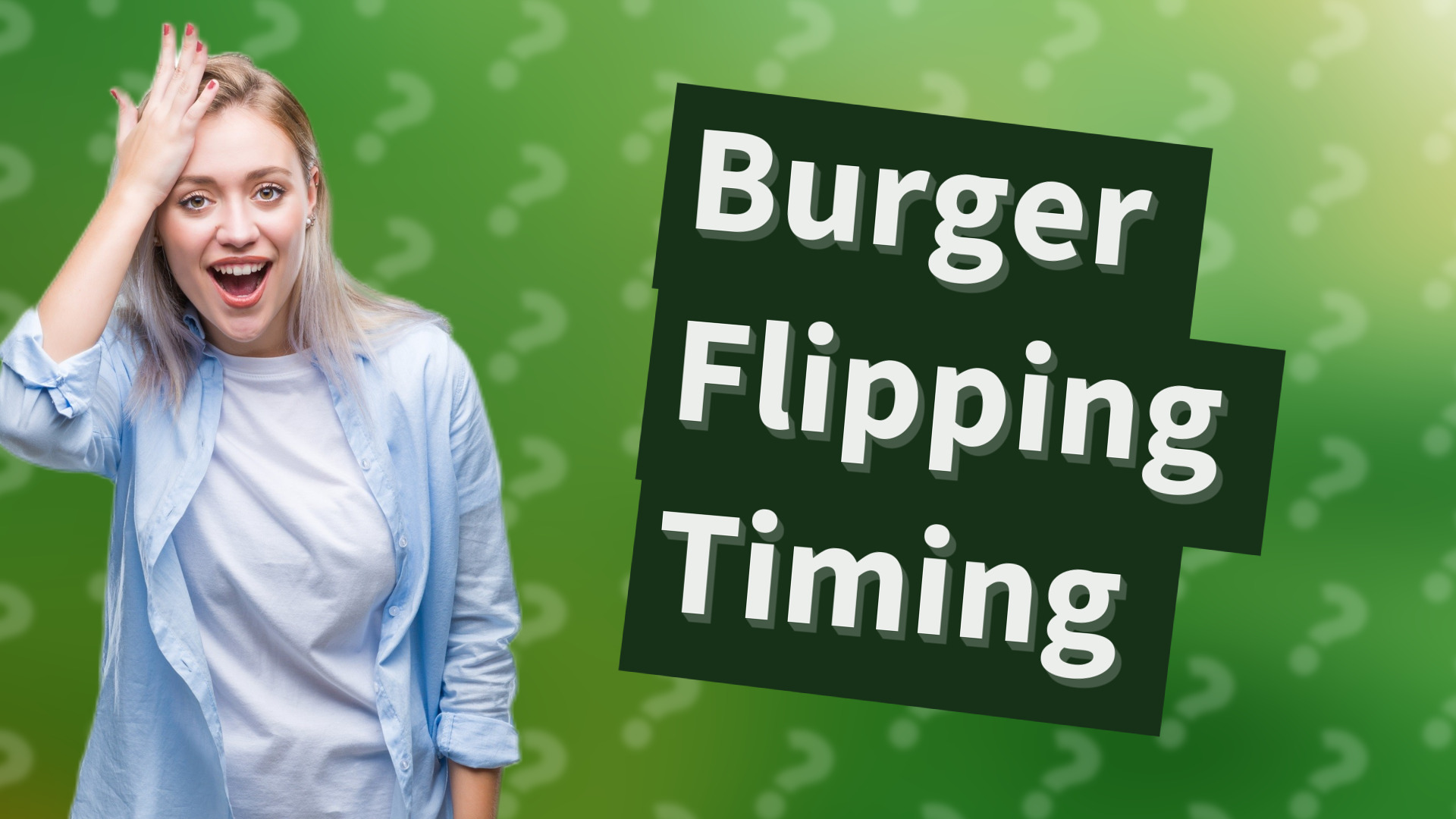 Burger Flipping Timing