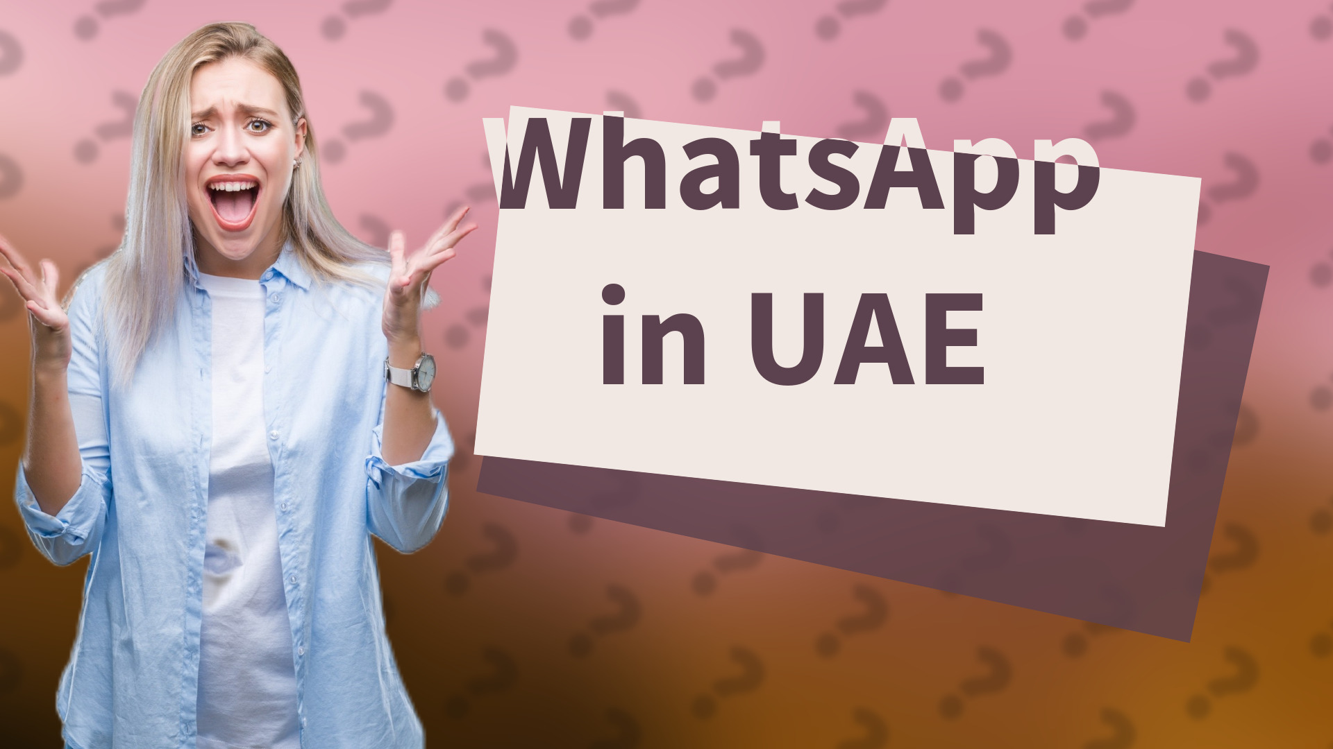 WhatsApp in UAE