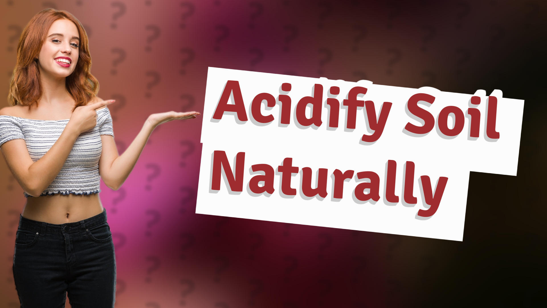 Acidify Soil Naturally