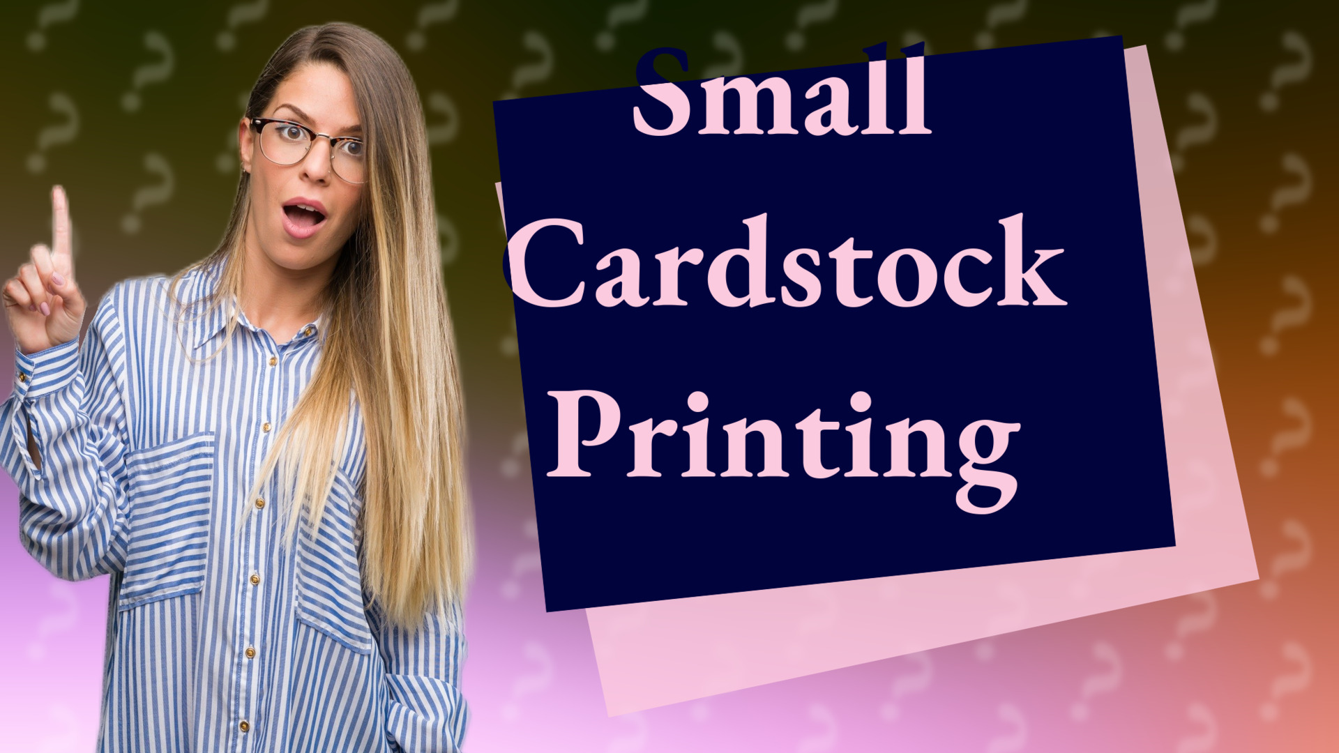 Small Cardstock Printing