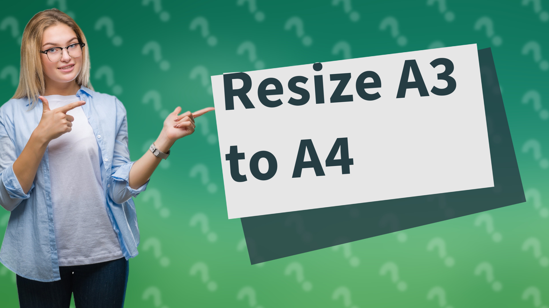 Resize A3 to A4