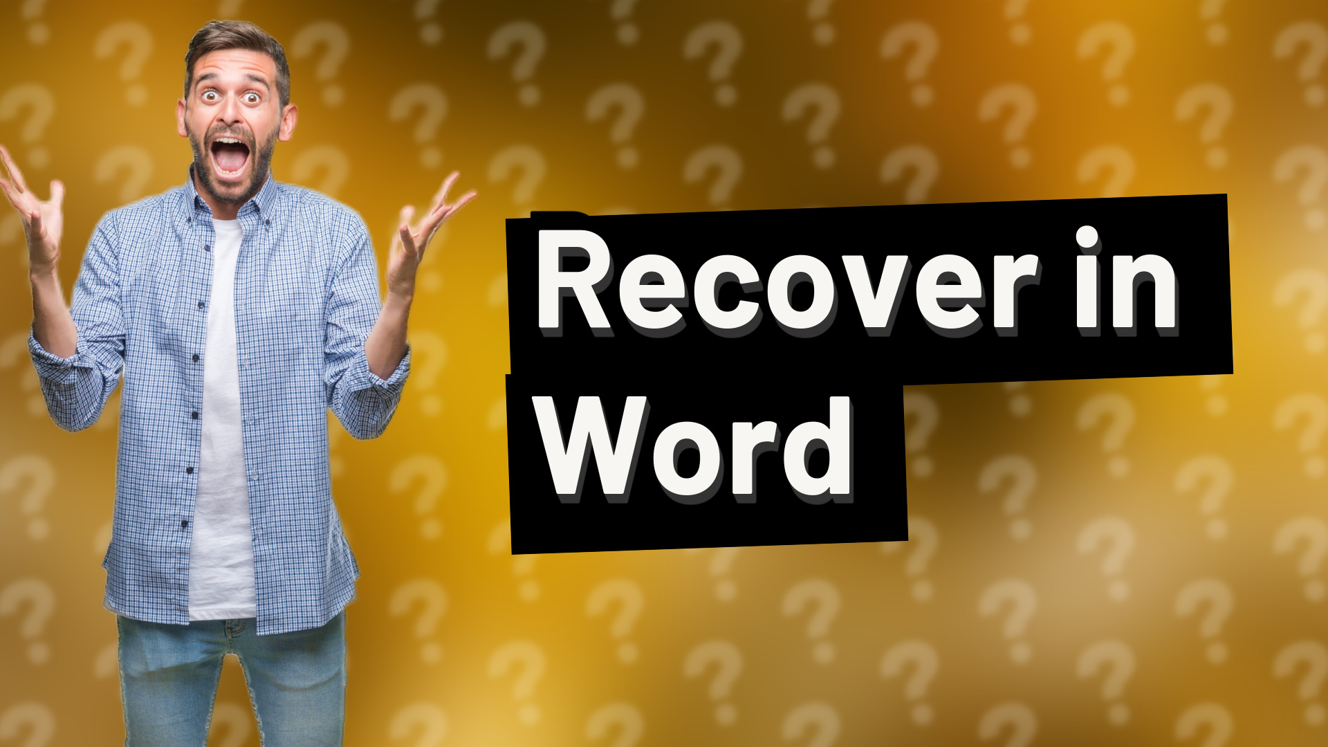 Recover in Word