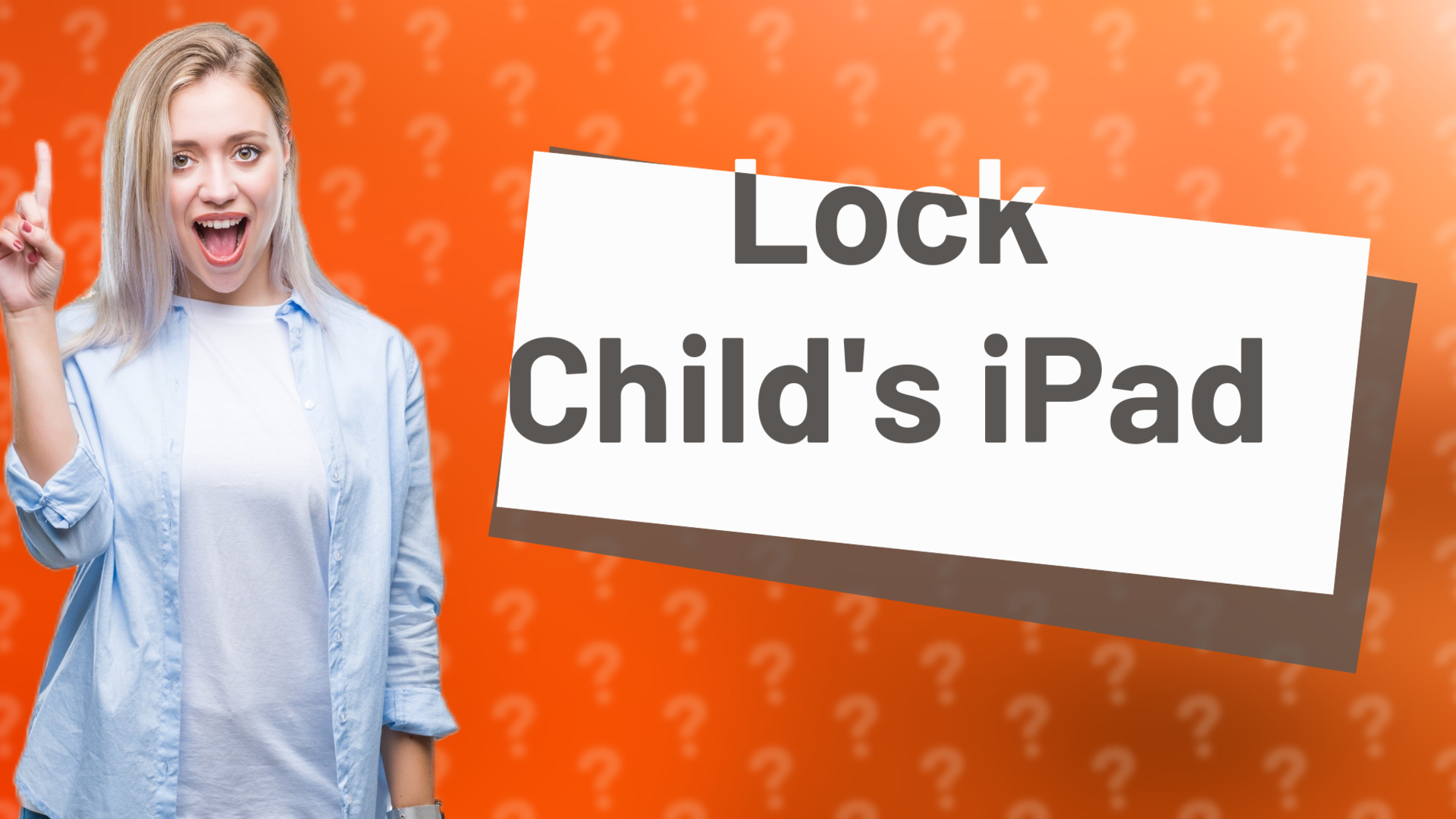 Lock Child's iPad