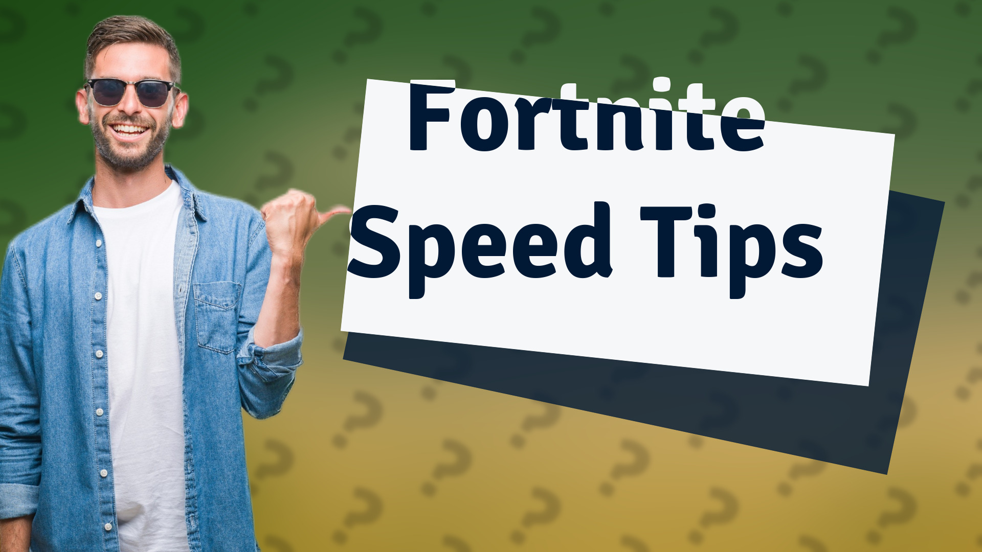 Fortnite Speed Tips