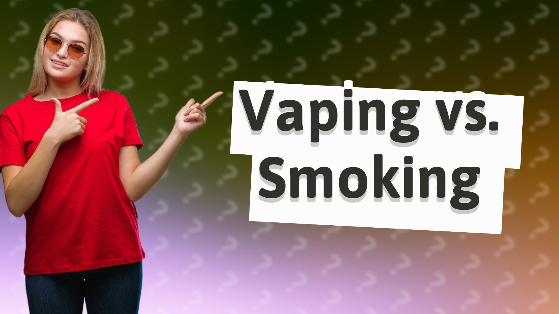 Vaping vs. Smoking