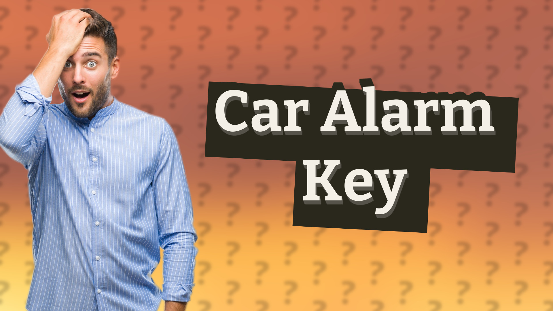 Car Alarm Key