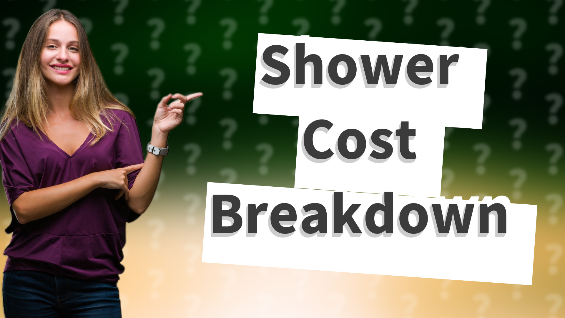 Shower Cost Breakdown