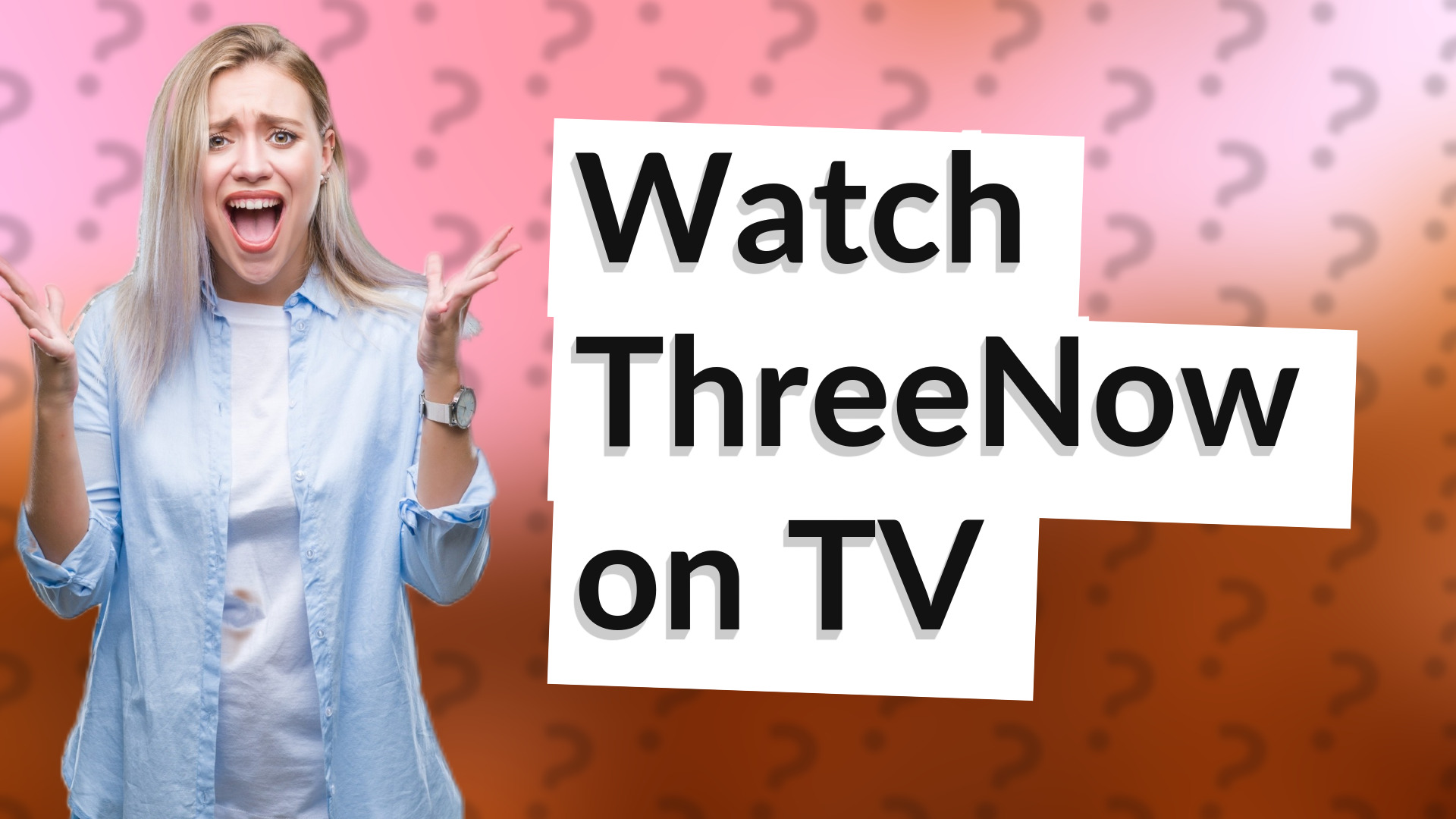 Watch ThreeNow on TV