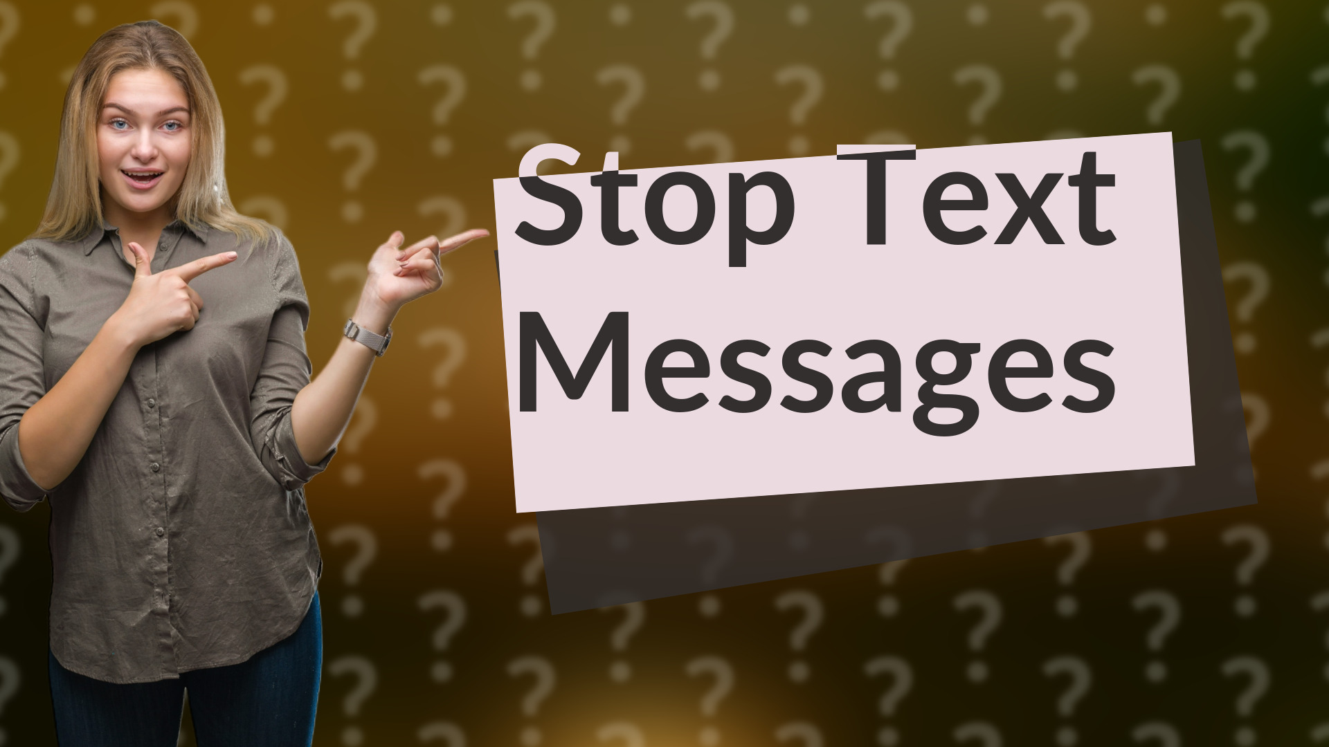 Stop Text Messages