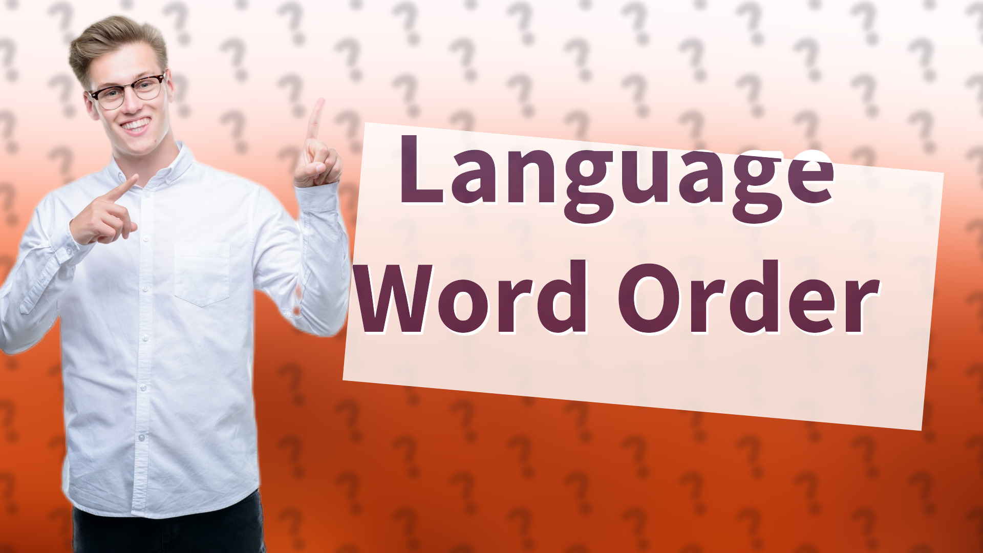 Language Word Order