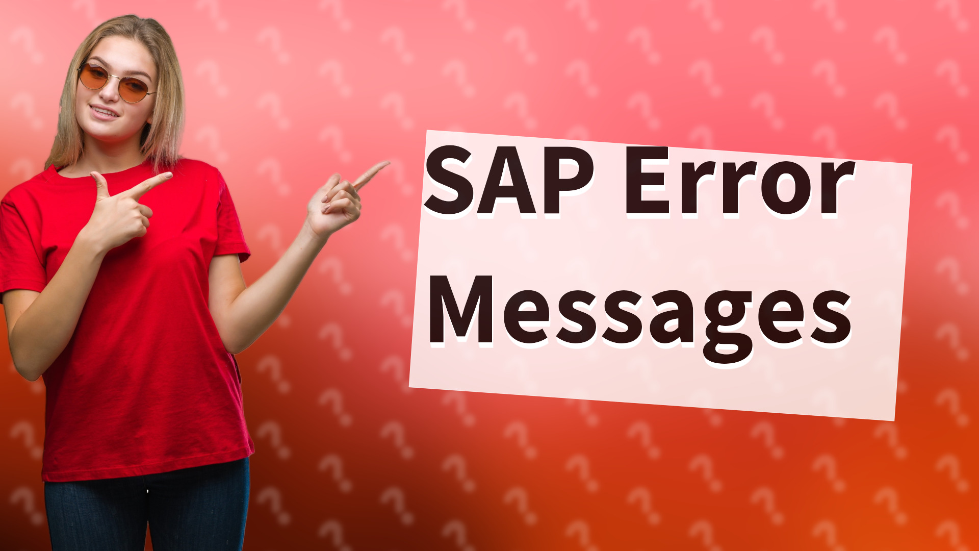 SAP Error Messages