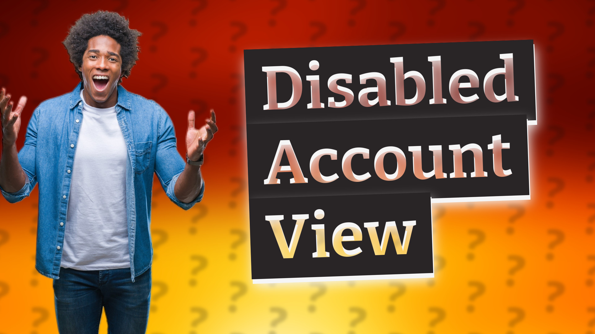 Disabled Account View