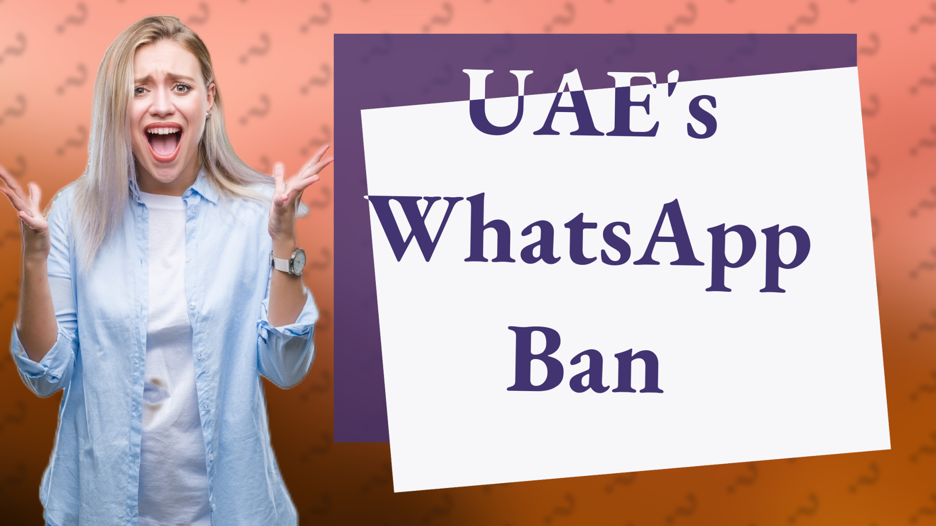 UAE's WhatsApp Ban