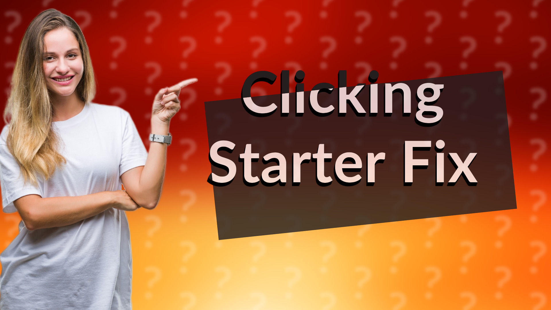 Clicking Starter Fix