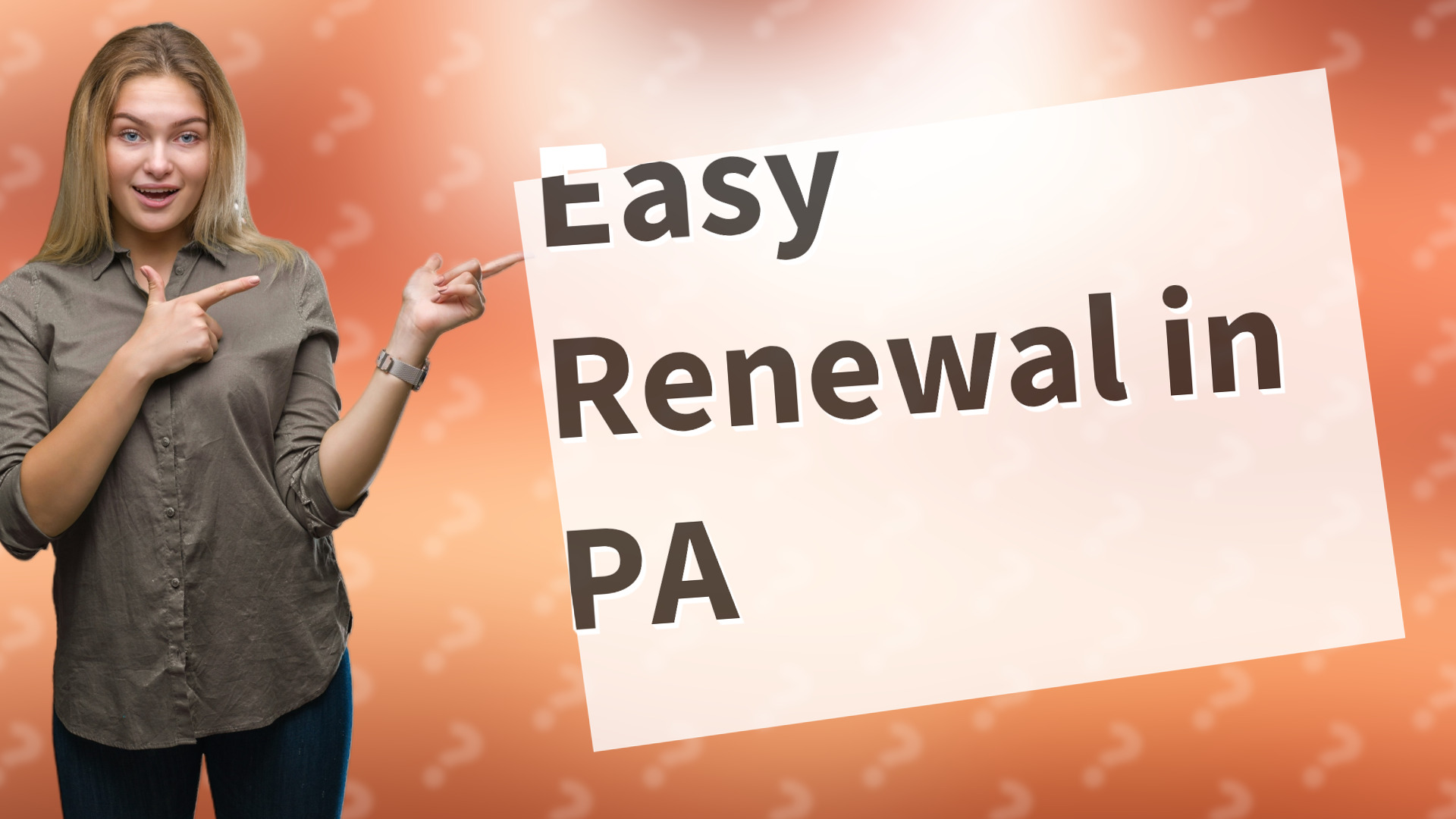 Easy Renewal in PA