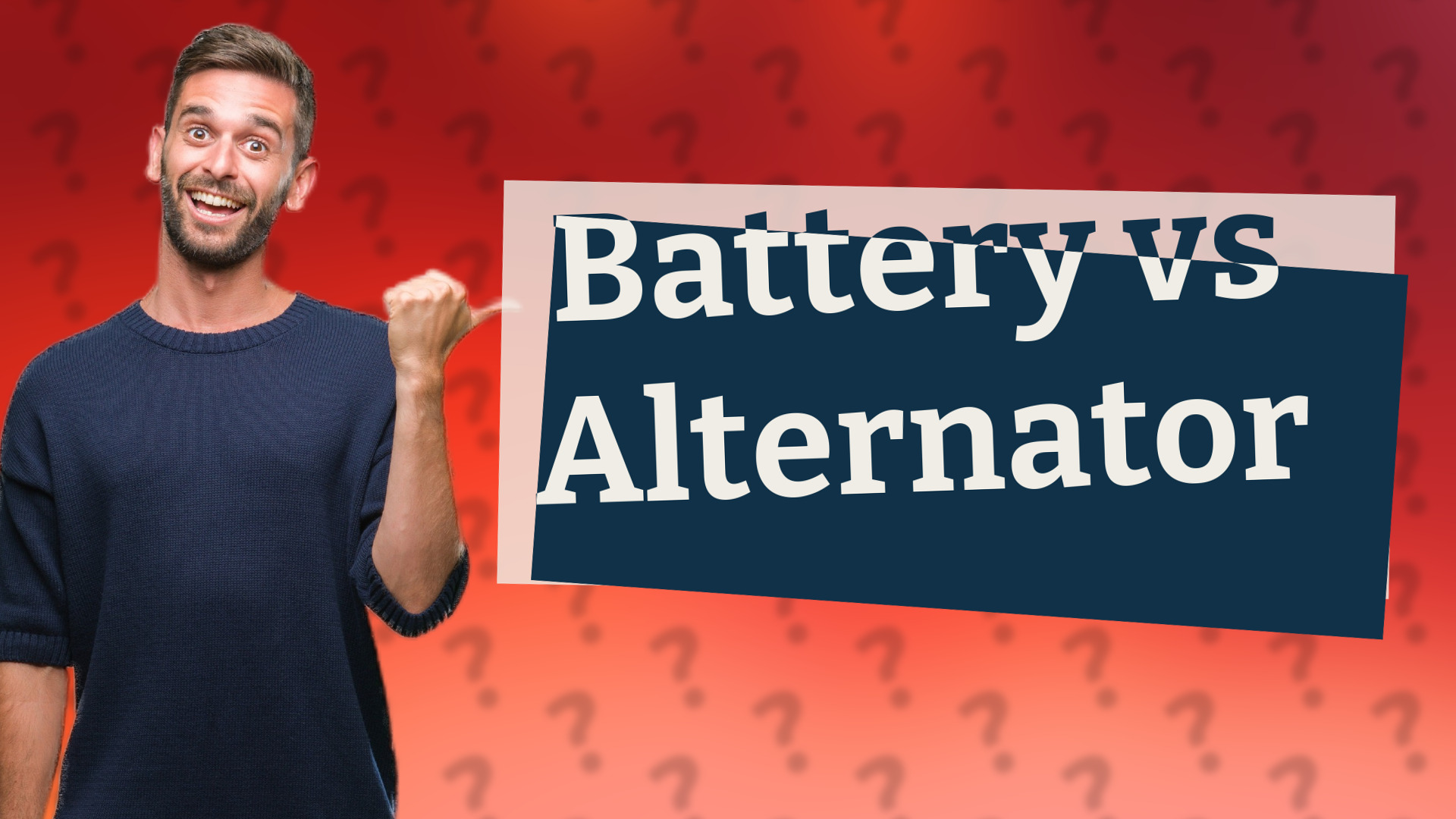 Battery vs Alternator