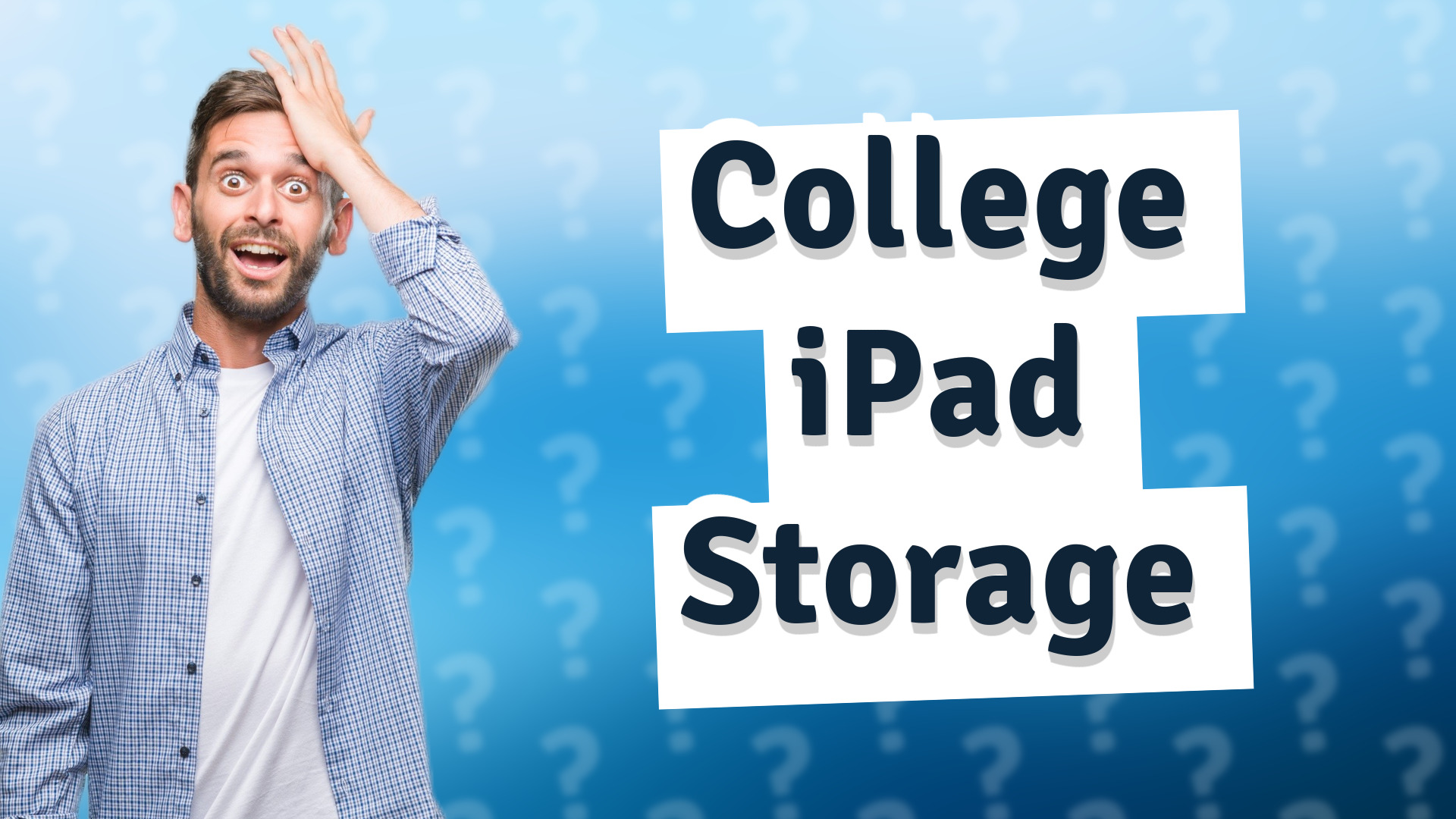 College iPad Storage