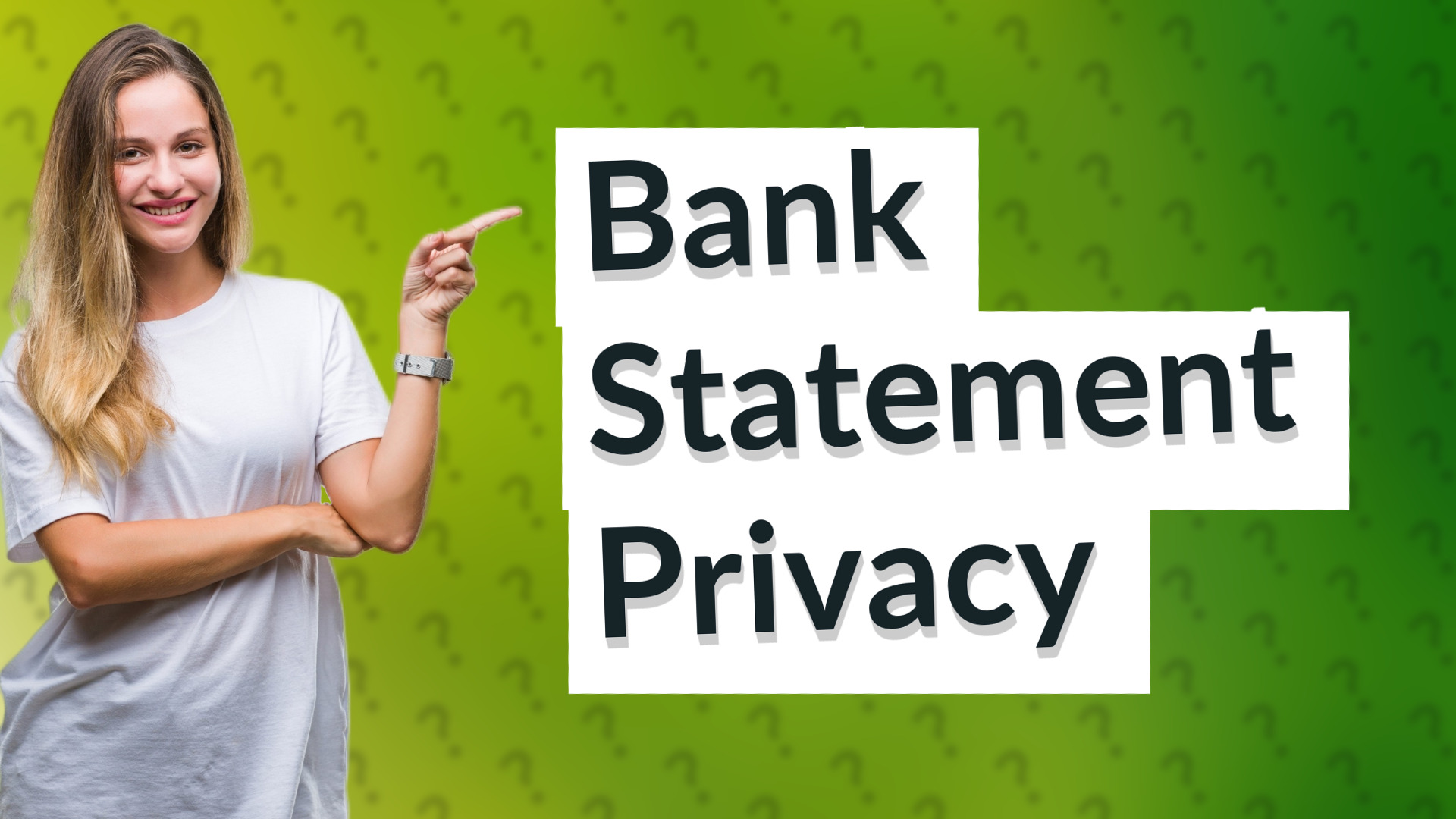 Bank Statement Privacy