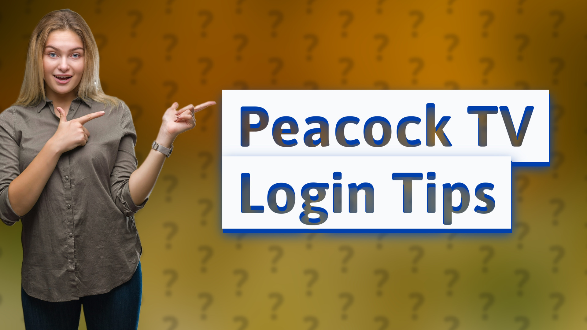 Peacock TV Login Tips