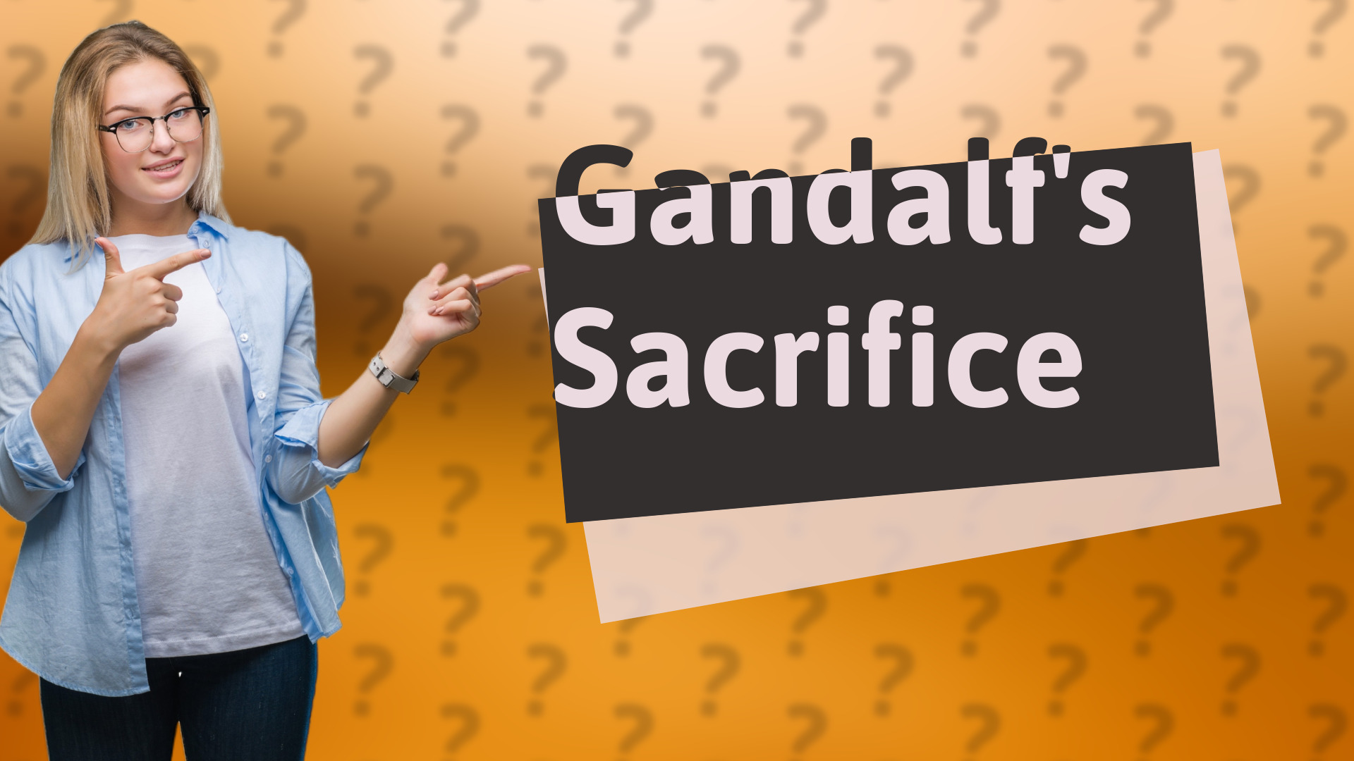 Gandalf's Sacrifice