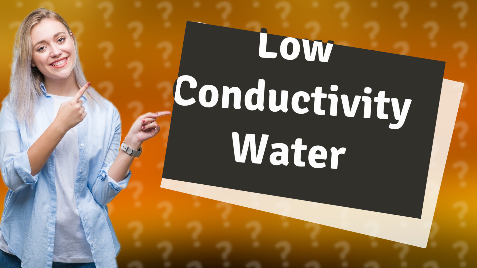 Low Conductivity Water