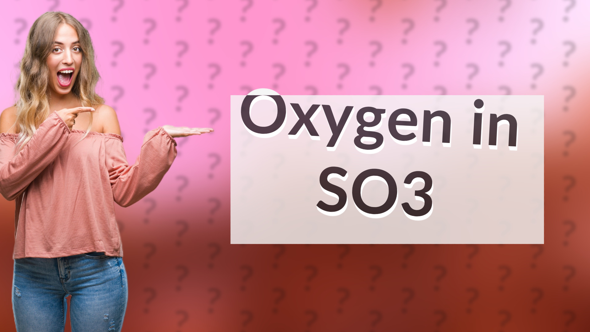 Oxygen in SO3
