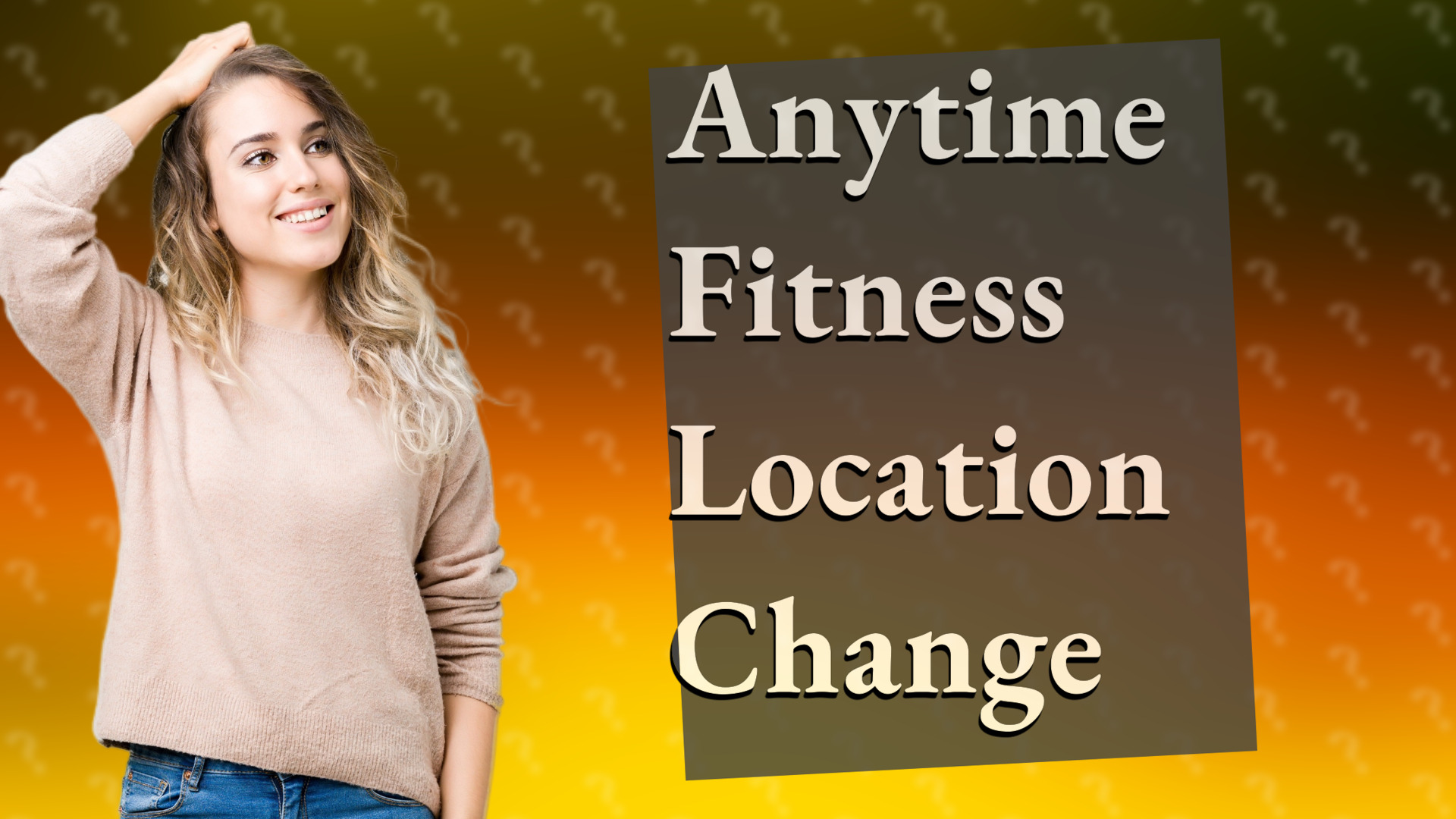 Anytime Fitness Location Change
