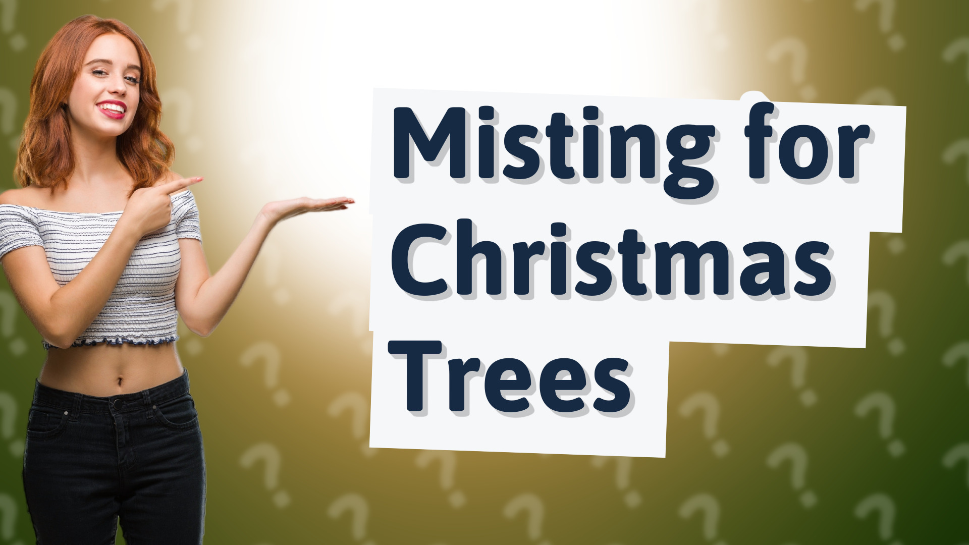 Misting for Christmas Trees