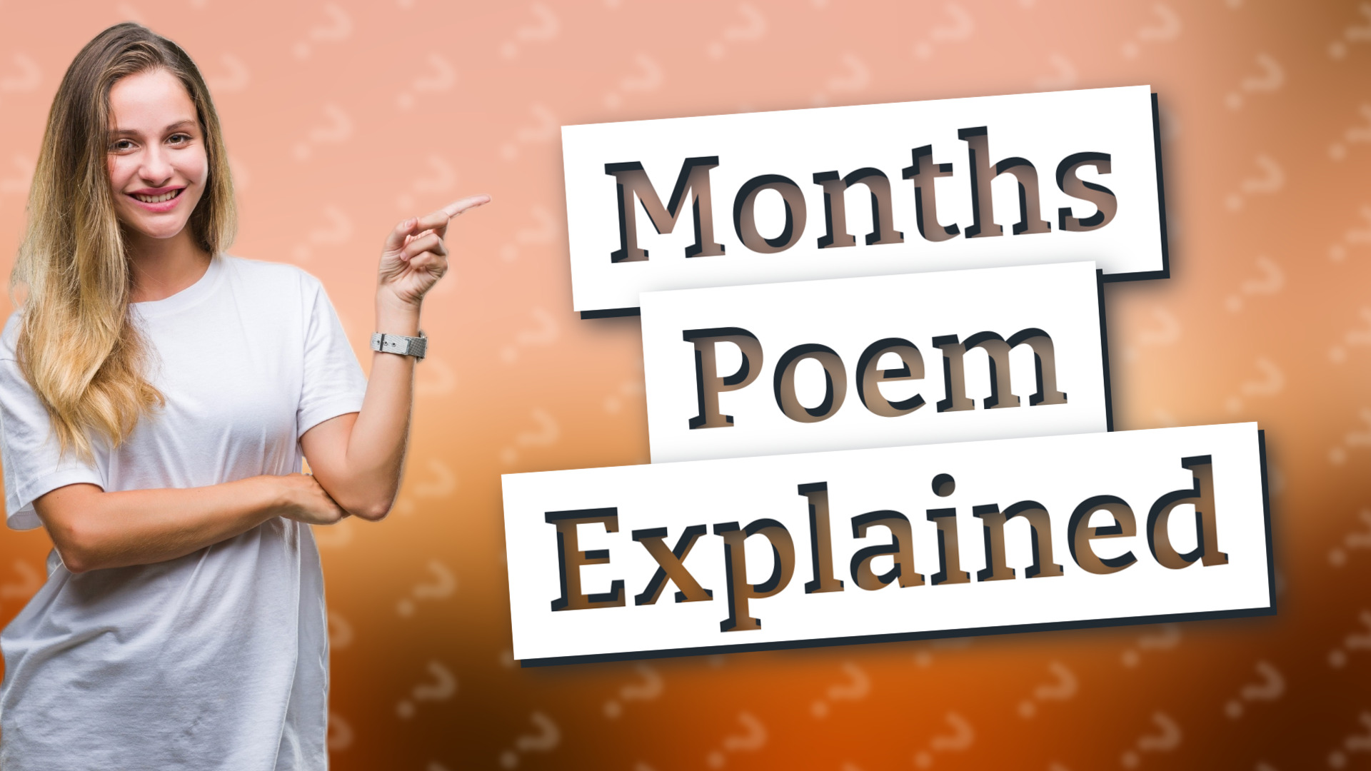 Months Poem Explained
