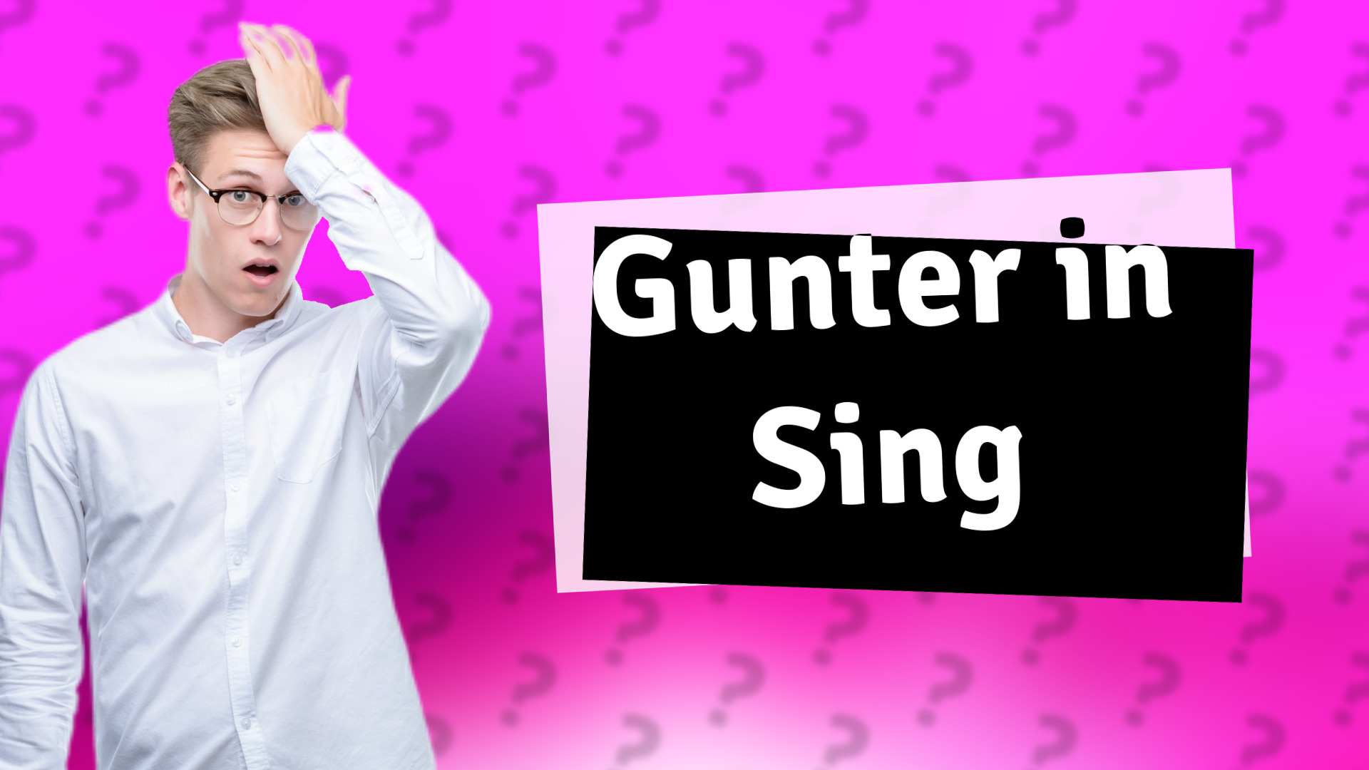 Gunter in Sing