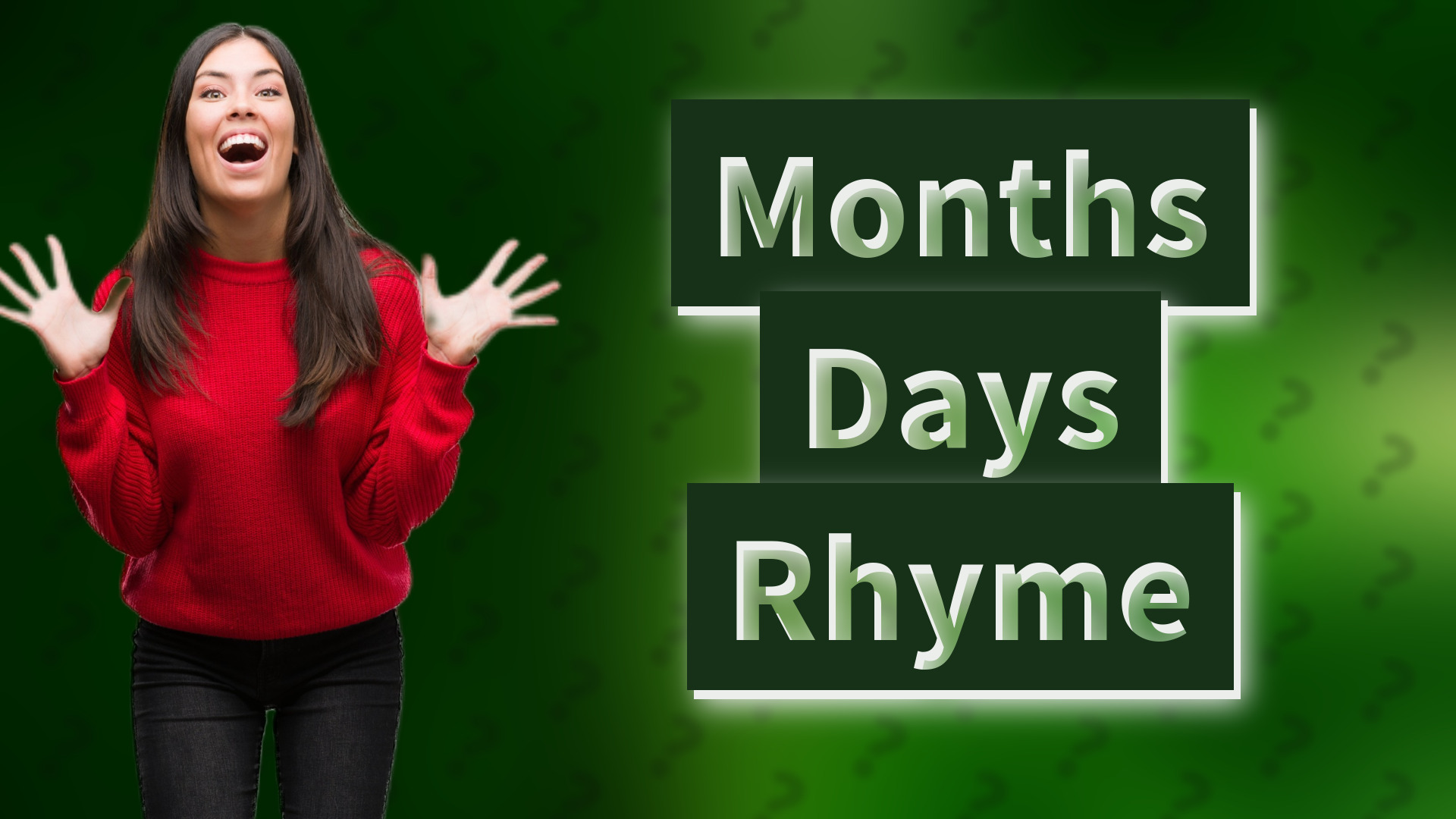 Months Days Rhyme