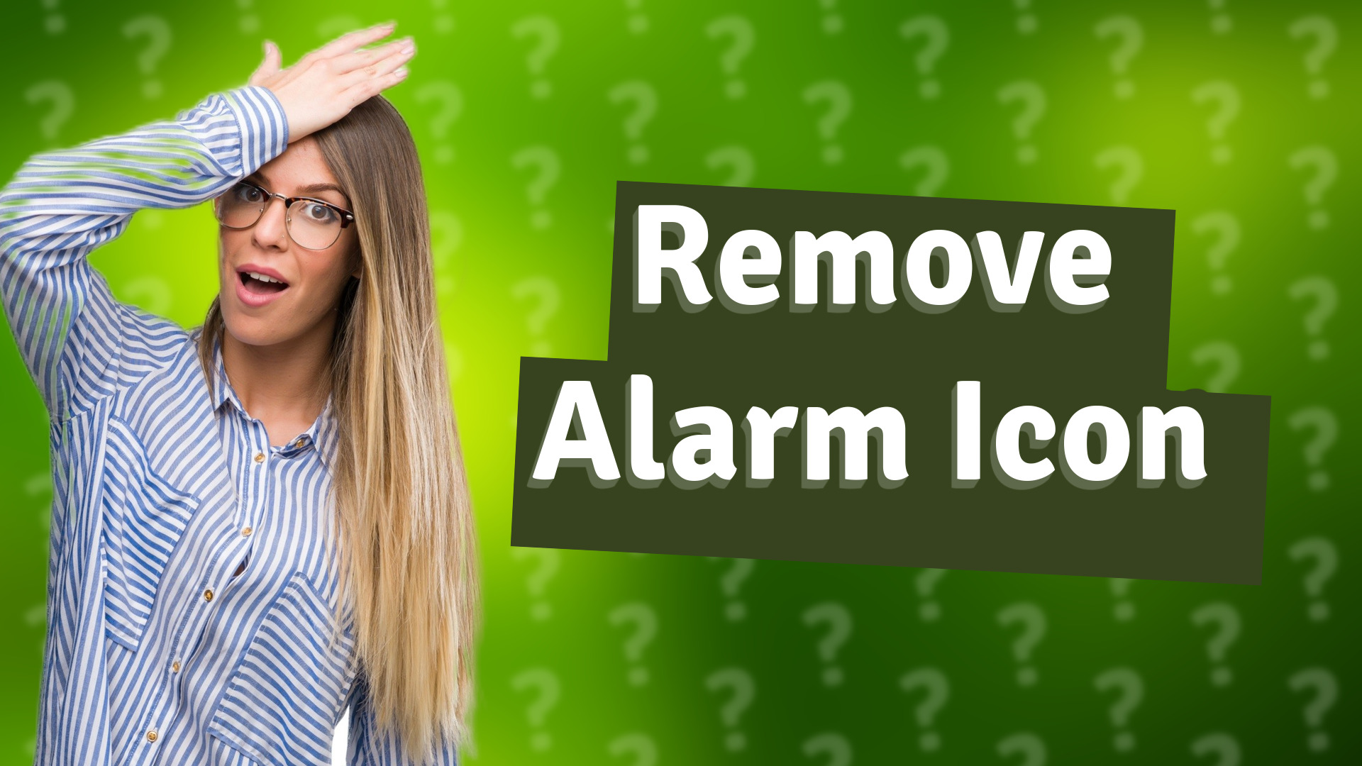 Remove Alarm Icon