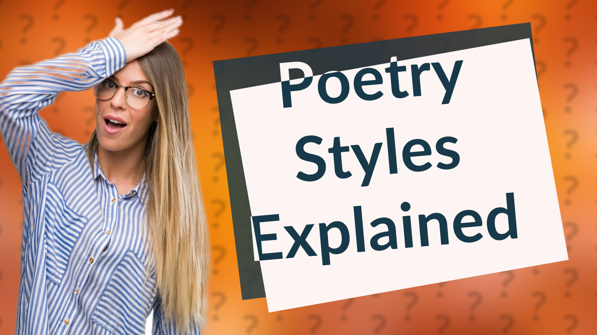 Poetry Styles Explained