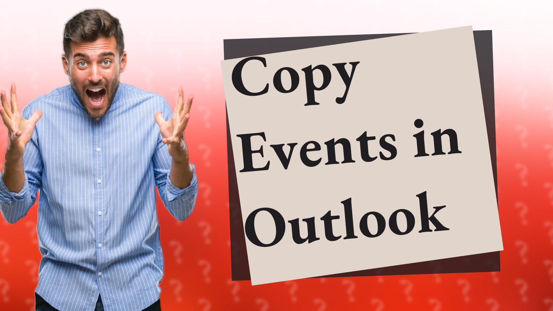 Copy Events in Outlook