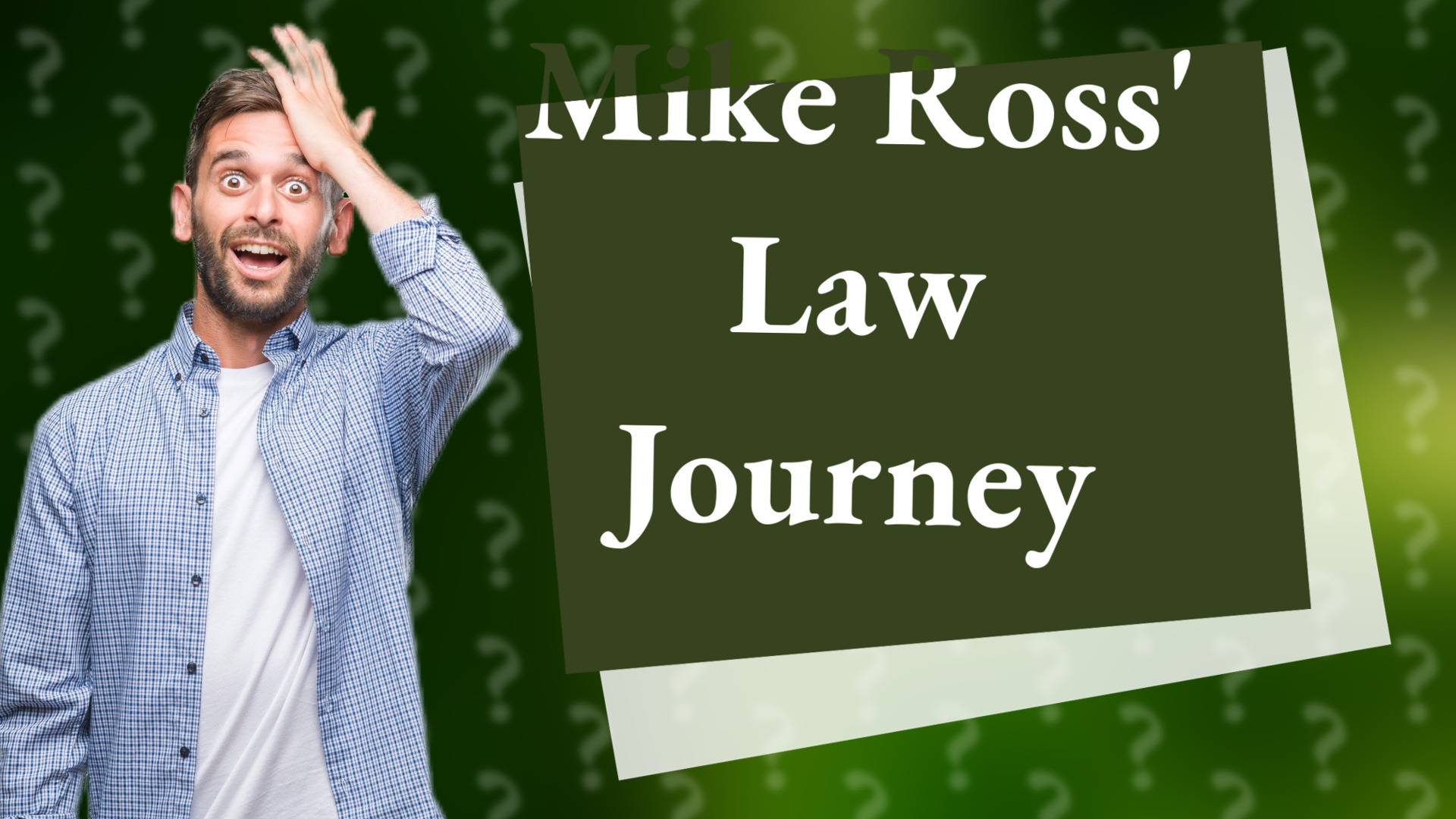 Mike Ross' Law Journey