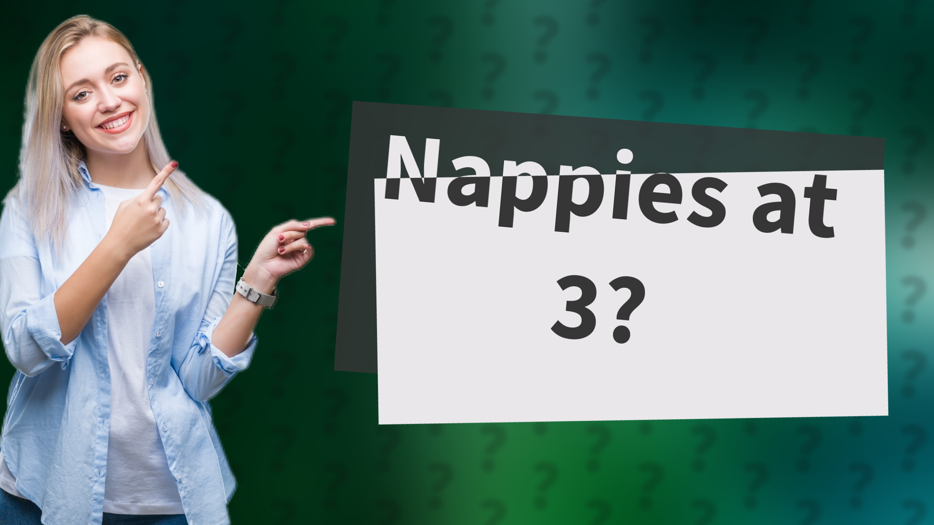 Nappies at 3?