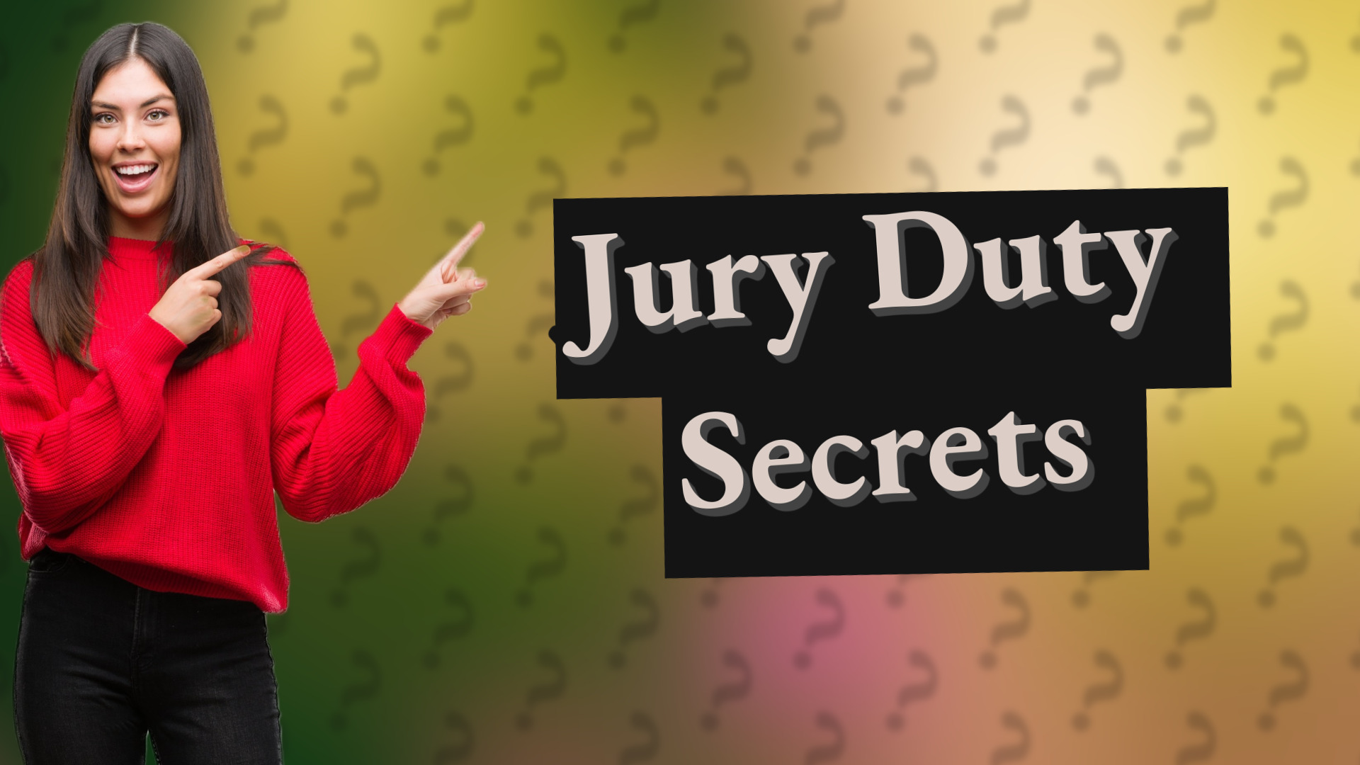Jury Duty Secrets