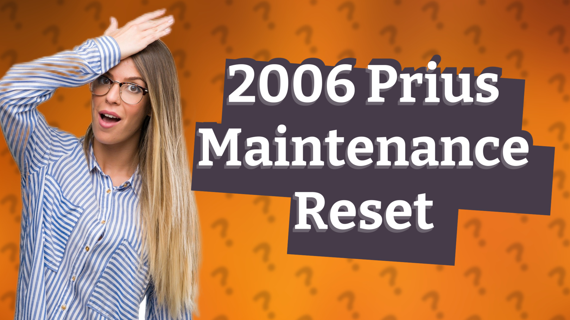 2006 Prius Maintenance Reset