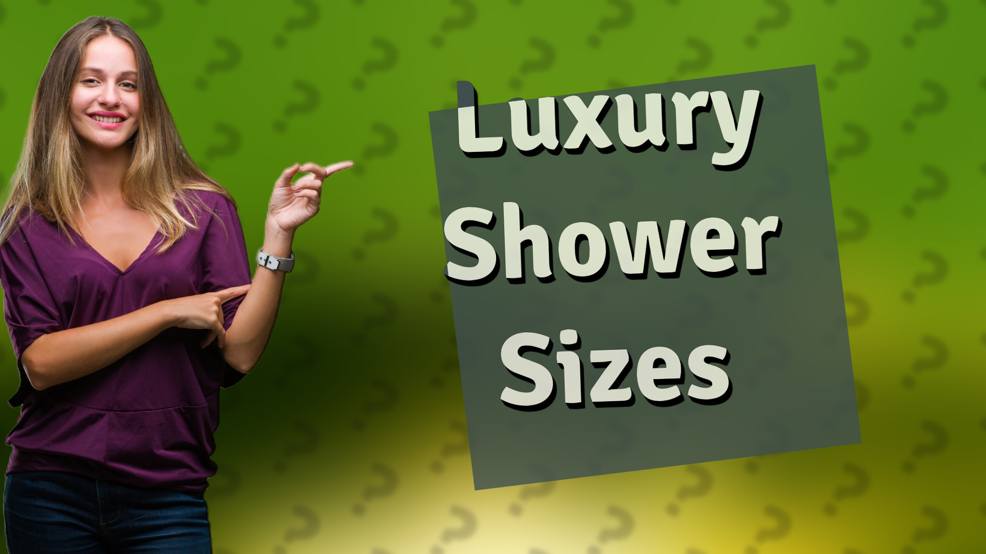 Luxury Shower Sizes
