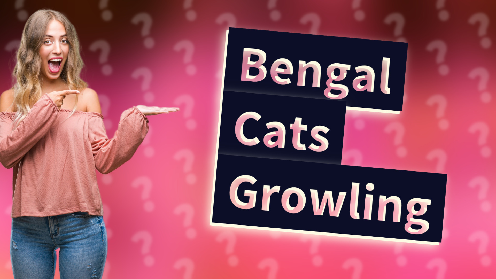 Bengal Cats Growling