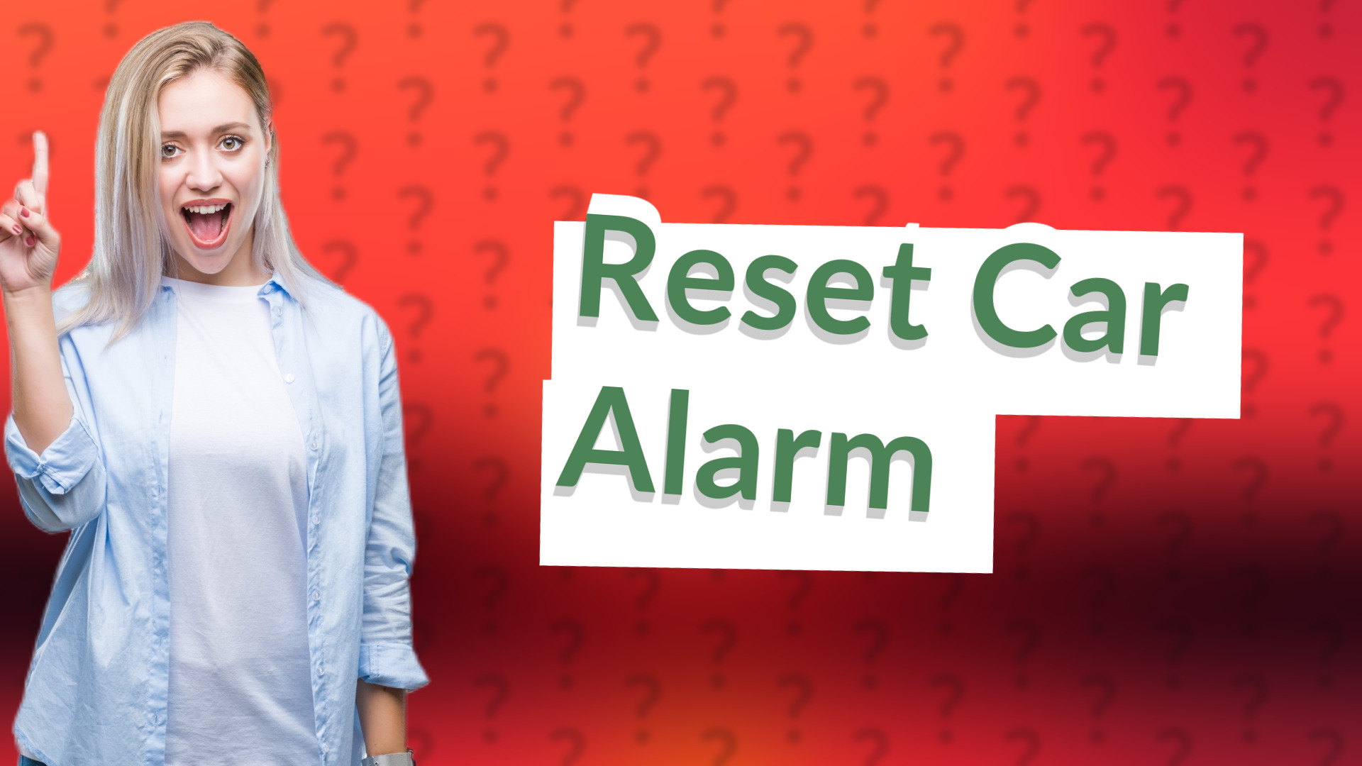 Reset Car Alarm