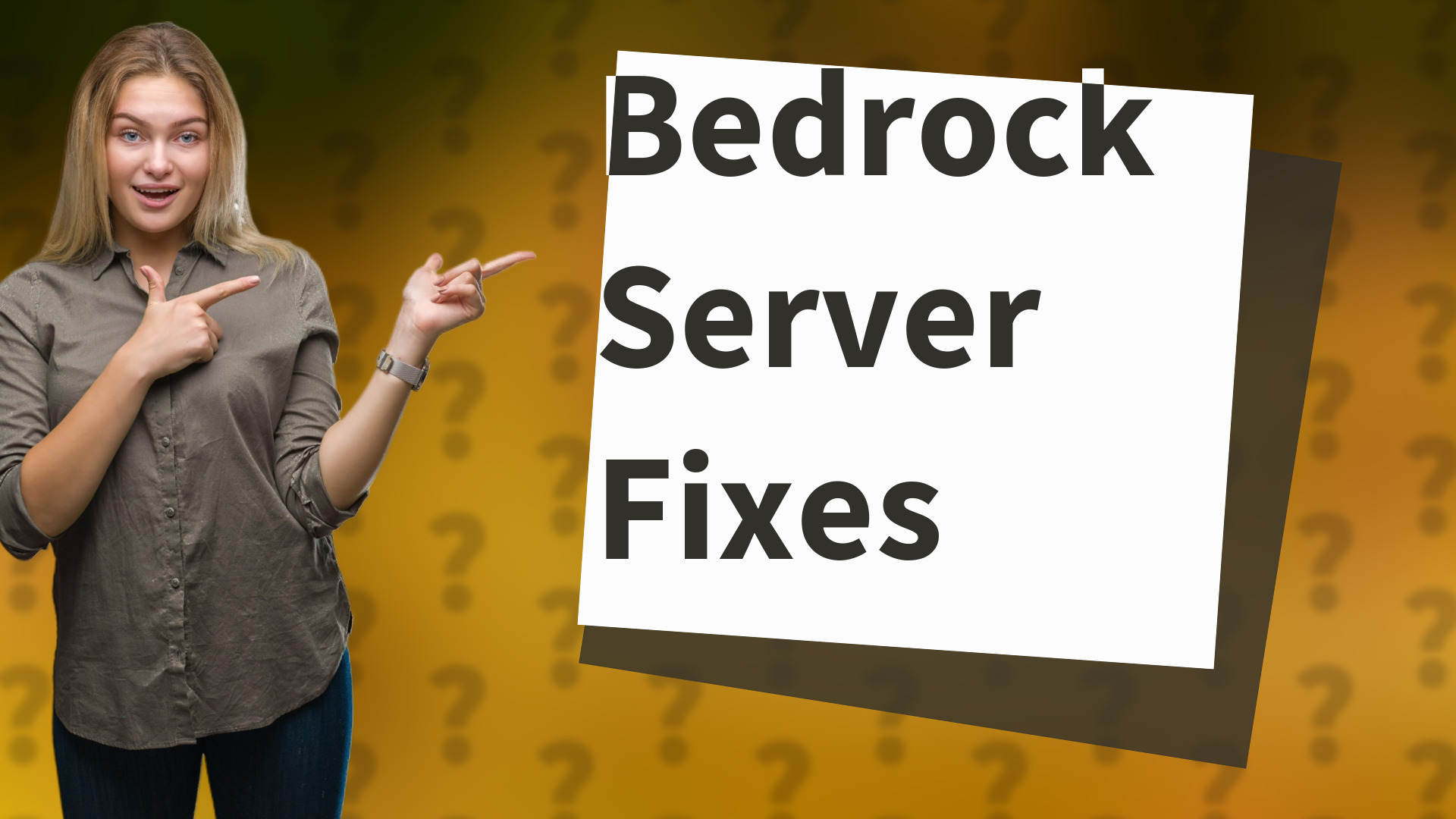 Bedrock Server Fixes