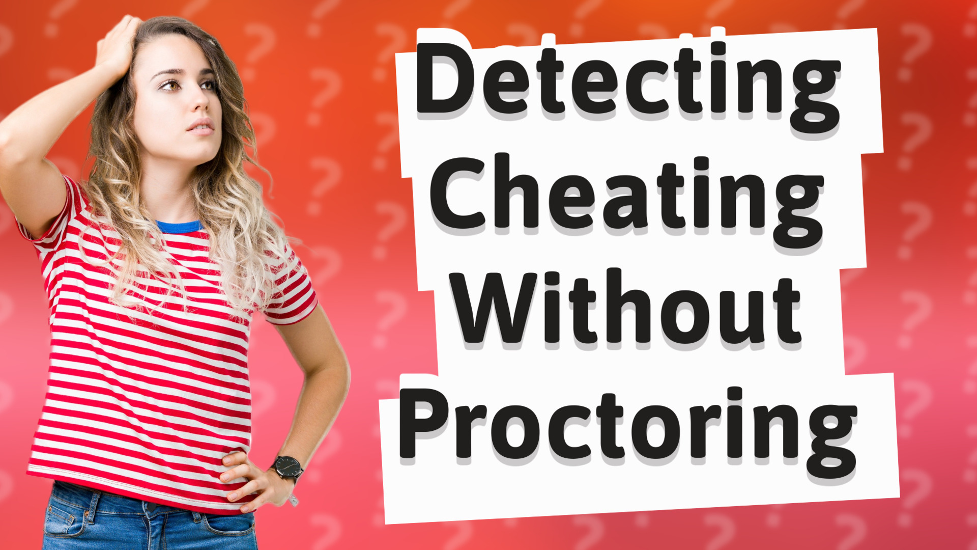 Detecting Cheating Without Proctoring
