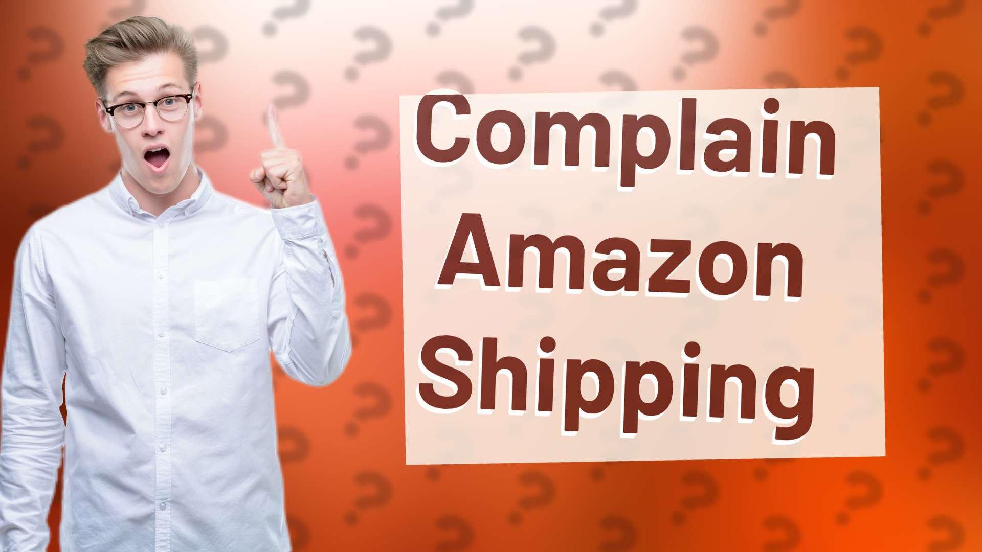 Complain Amazon Shipping