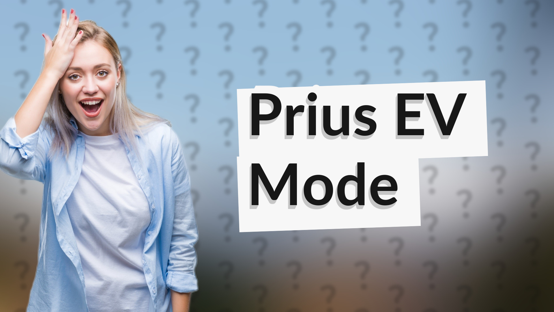 Prius EV Mode