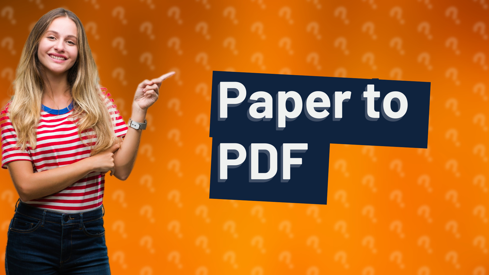 Paper to PDF